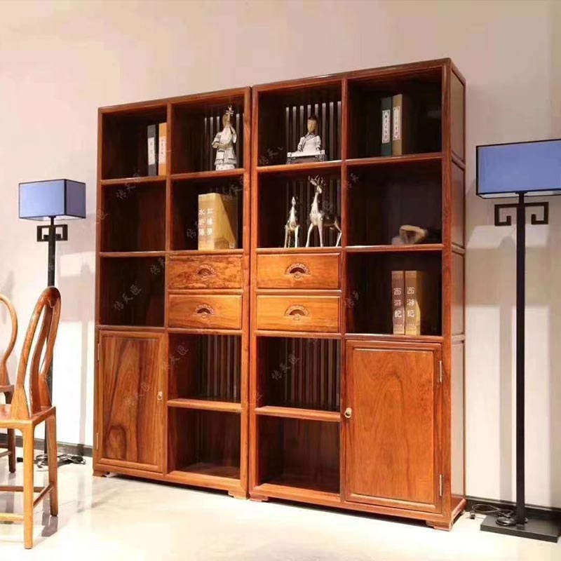 Libreria combinata in stile cinese