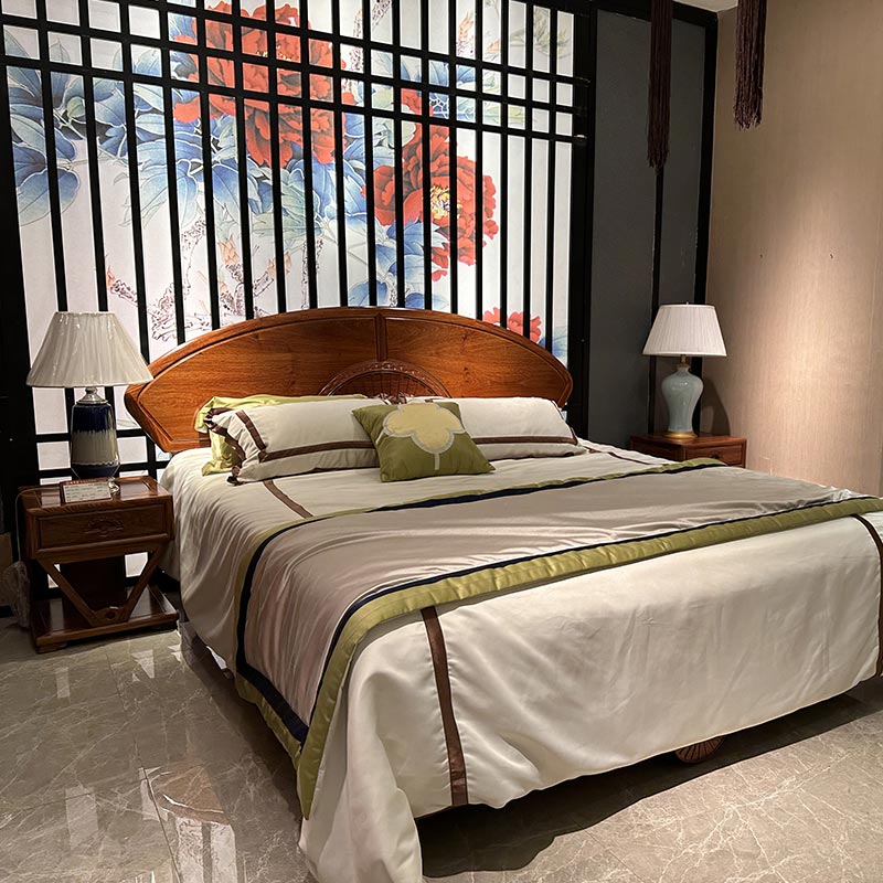 Letto in mogano in stile cinese