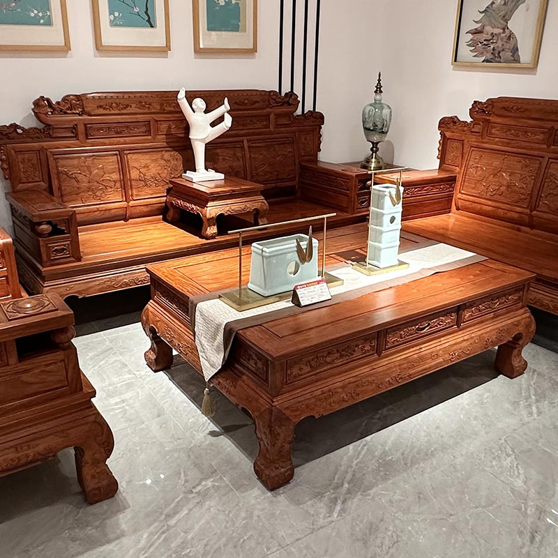 Set di divani per mobili in legno massello